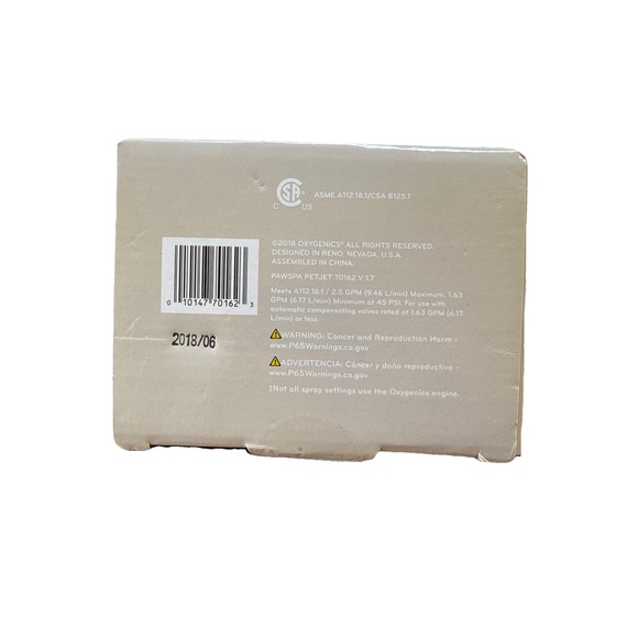 Paw Spa Jet Shower Pet Washing Kit Massaging Rubber‎ Nozzle Oxygenics New In Box - Picture 5 of 5